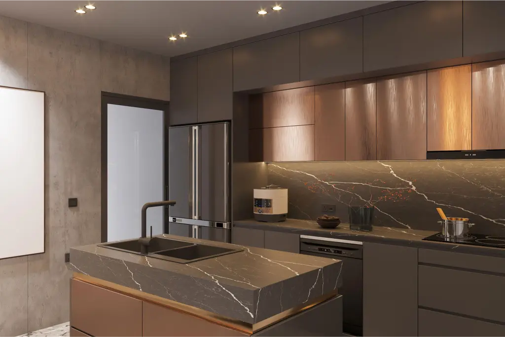 luxury kitchen remodel Richmond VA custom cabinets island
